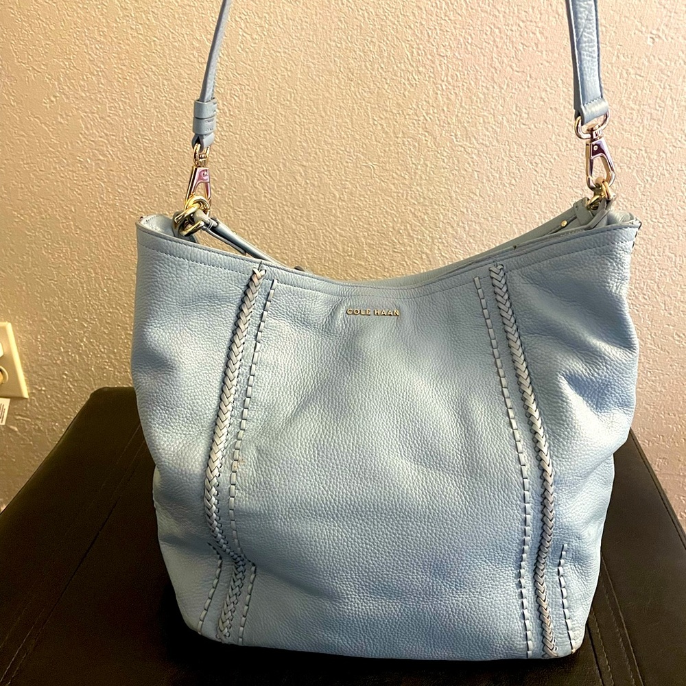 Cole Haan baby blue purse